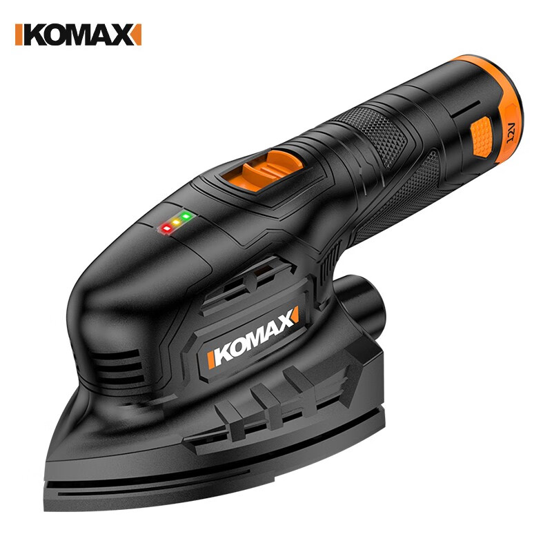 机木工木板抛光砂纸腻子电动小型工具 12v砂光机【1电1充】 2张砂纸