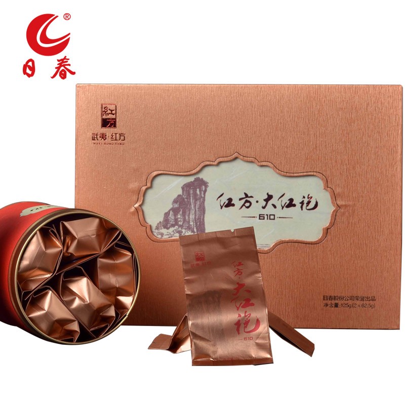 日春茶业 茶叶 乌龙茶 武夷山岩茶红方大红袍610礼盒