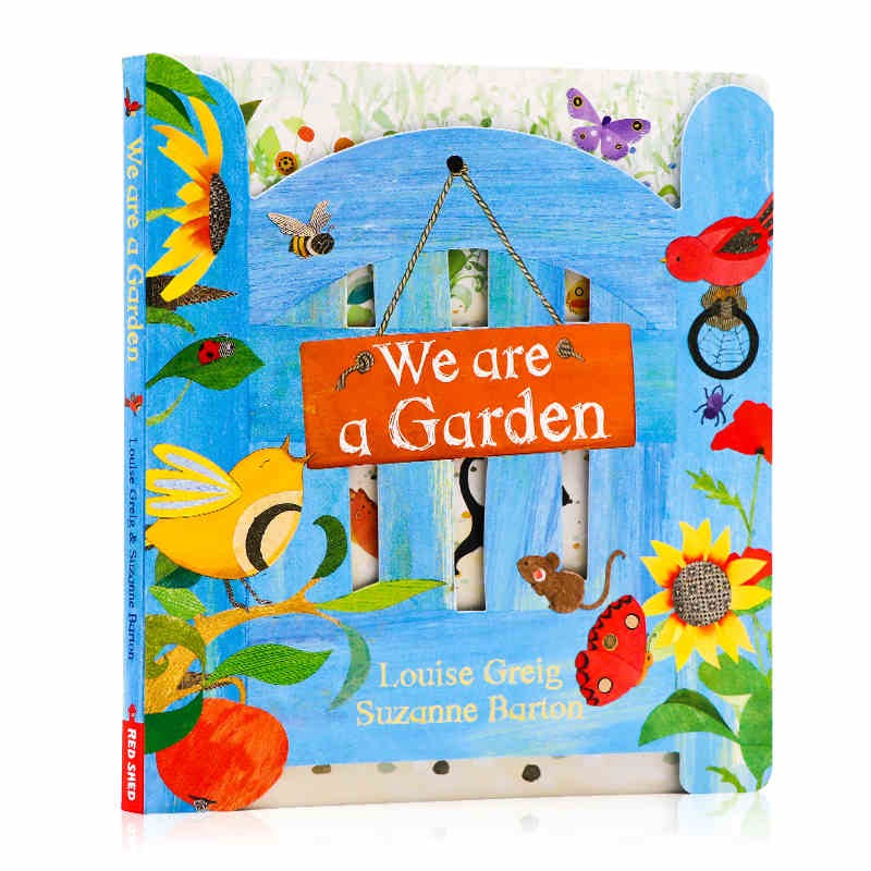 美丽花园 we are a garden peep-through book 英文原版绘本