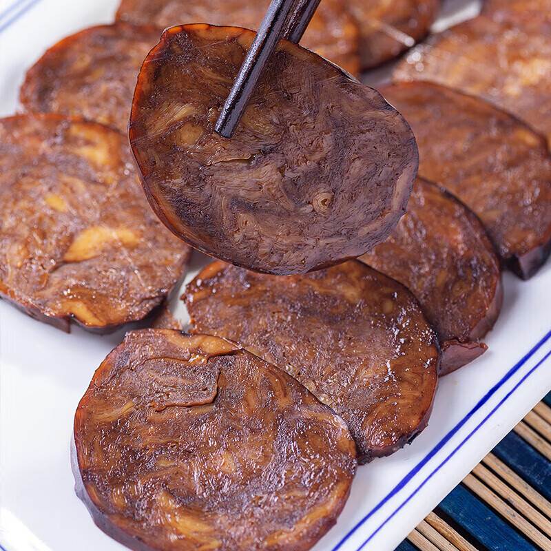 虎钢馋卤素牛肉素食佛家纯素食品豆制品人造肉卤味肉熟食仿荤斋