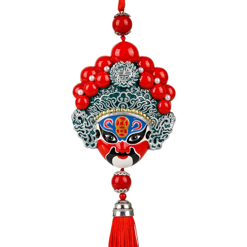 挂饰双面脸谱挂件内饰中国风特色商务小礼品出国送老外 东路财神萧升