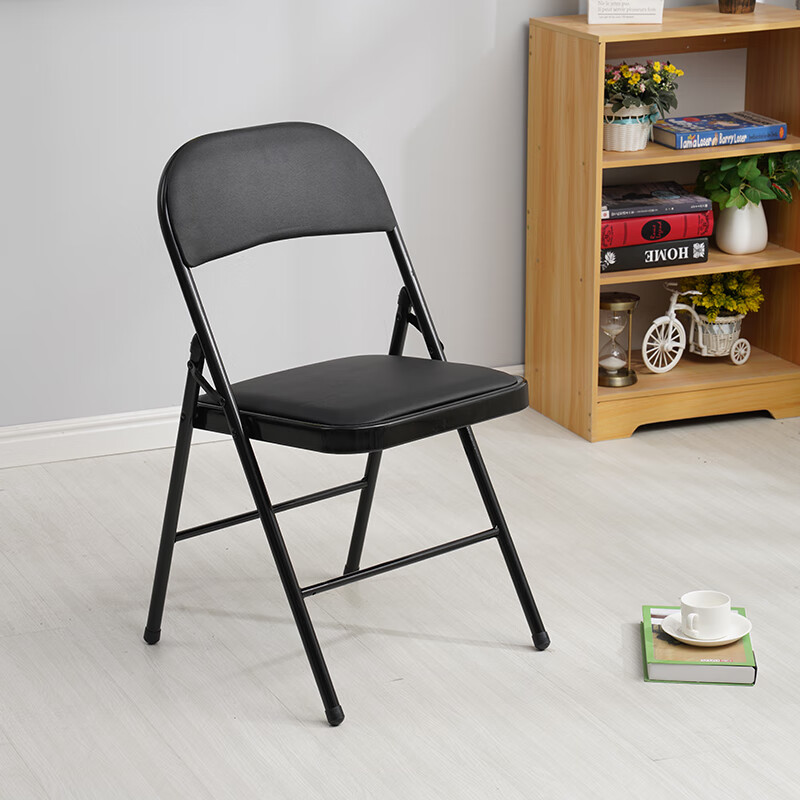 宿舍折叠椅 折叠椅子家用靠背椅简约培训会议椅宿舍便携活动租赁 加强