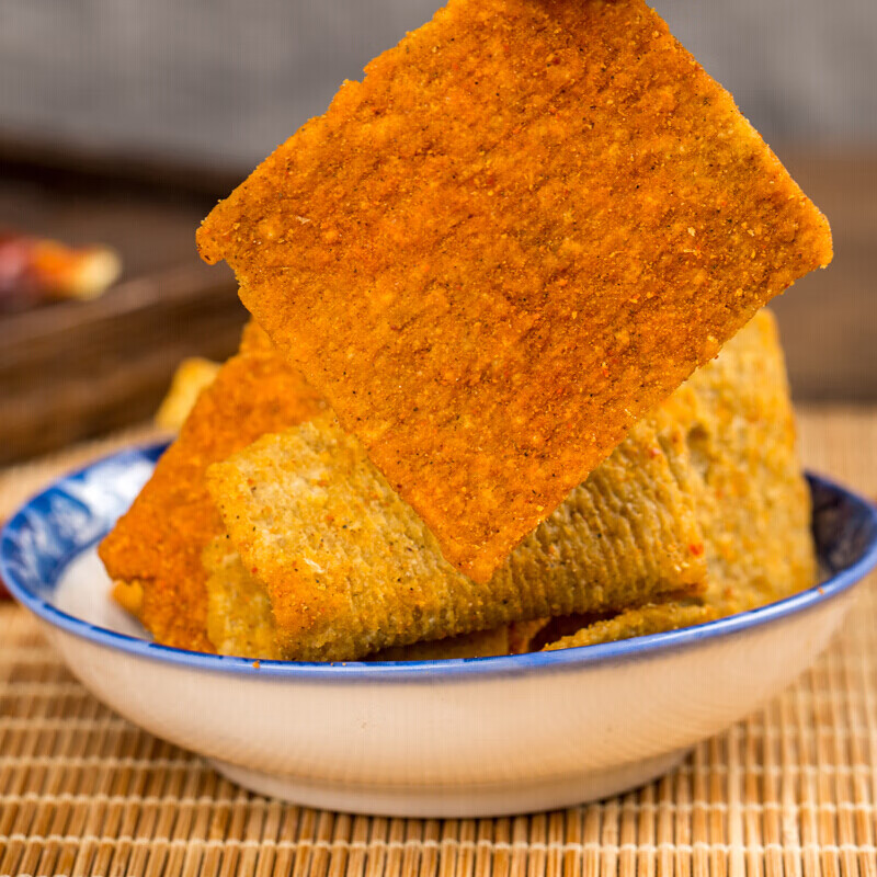 虎钢馋陕西韩城手工花椒锅巴办公室休闲食品爆麻辣味零食 椒香味10袋