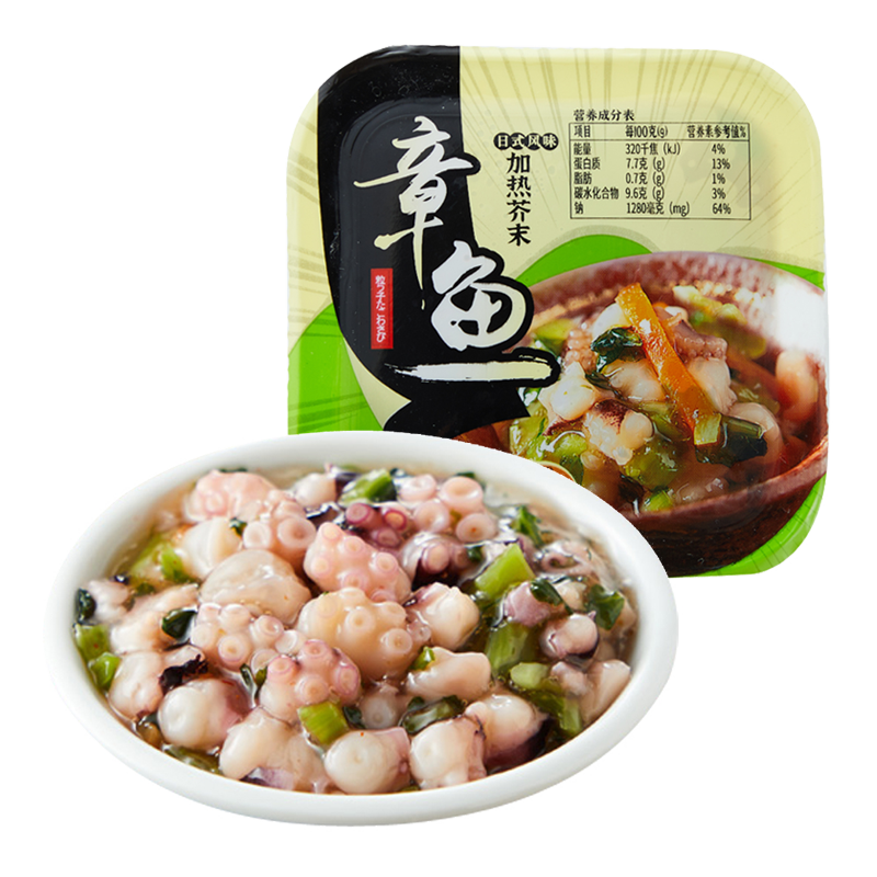 浦之灵淳山即食芥末章鱼价格走势及口感介绍|京东怎么显示方便菜历史价格