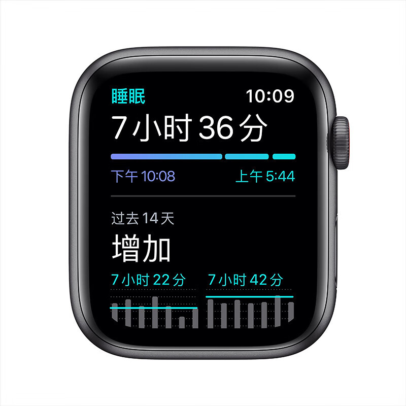 Apple Watch SE 智能手表 GPS+蜂窝款 44毫米深空灰色铝金属表壳 木炭色回环式表带MYF12CH/A