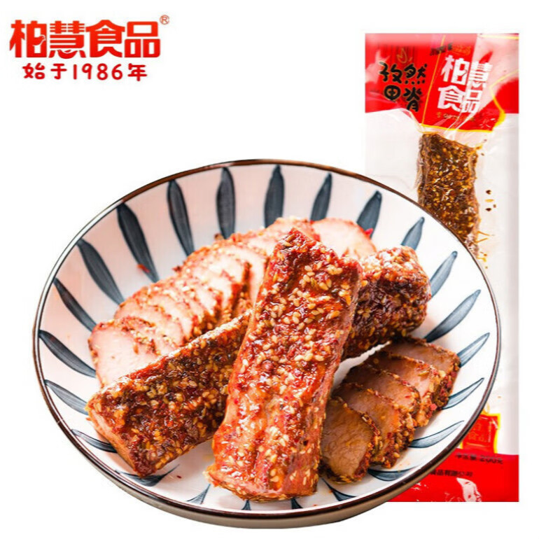 柏慧食品 孜然里脊烤肉 200g  熟食腊味熏烤 朝阳特产风味下酒菜 开袋即食 孜然里脊200g*3袋