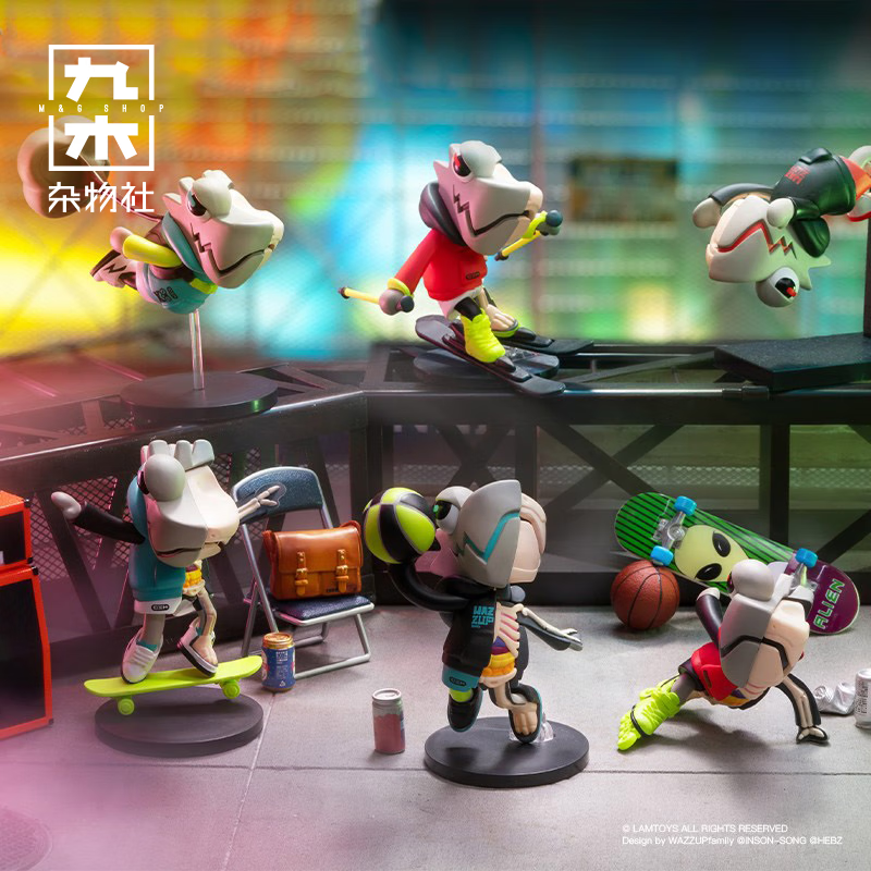 九木杂物社wazzbone squad 变色龙 · 半骨骼系列盲盒摆件礼物男 单个