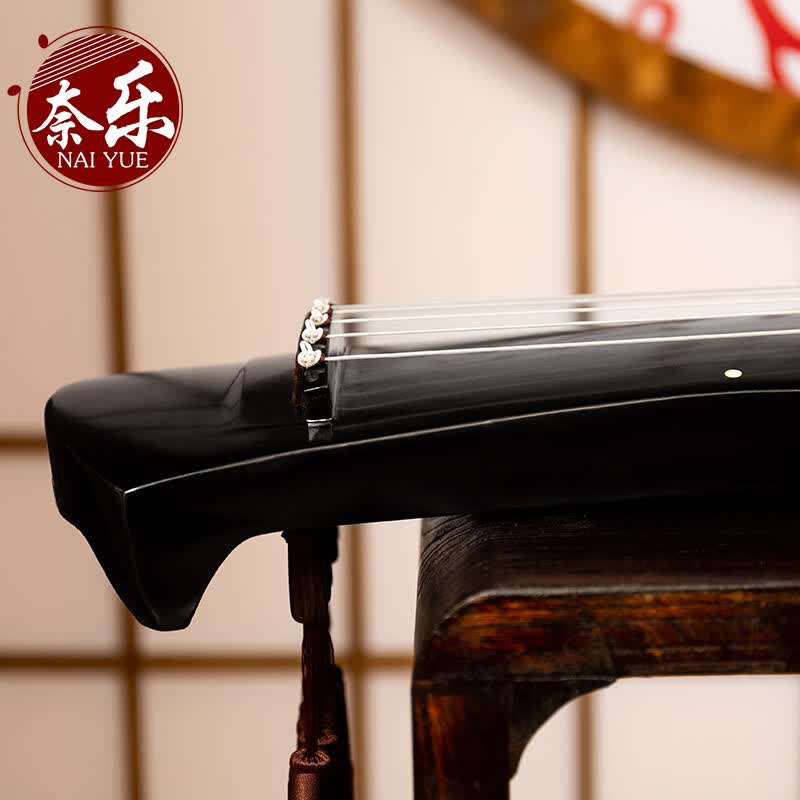 奈乐古琴初学老桐木古琴伏羲式古琴七弦琴蓝忘机琴黑色伏羲式