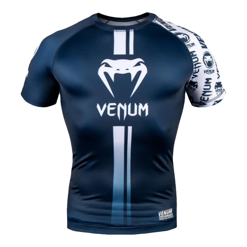 VENUM LOGOS毒液緊身衣 拳擊服 柔術(shù)防磨衣壓縮衣 緊身短袖 黑白 M