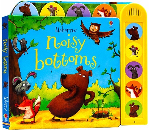 进口英文原版 usborne noisy bottoms 闹闹音乐书 吵闹的屁股 儿童