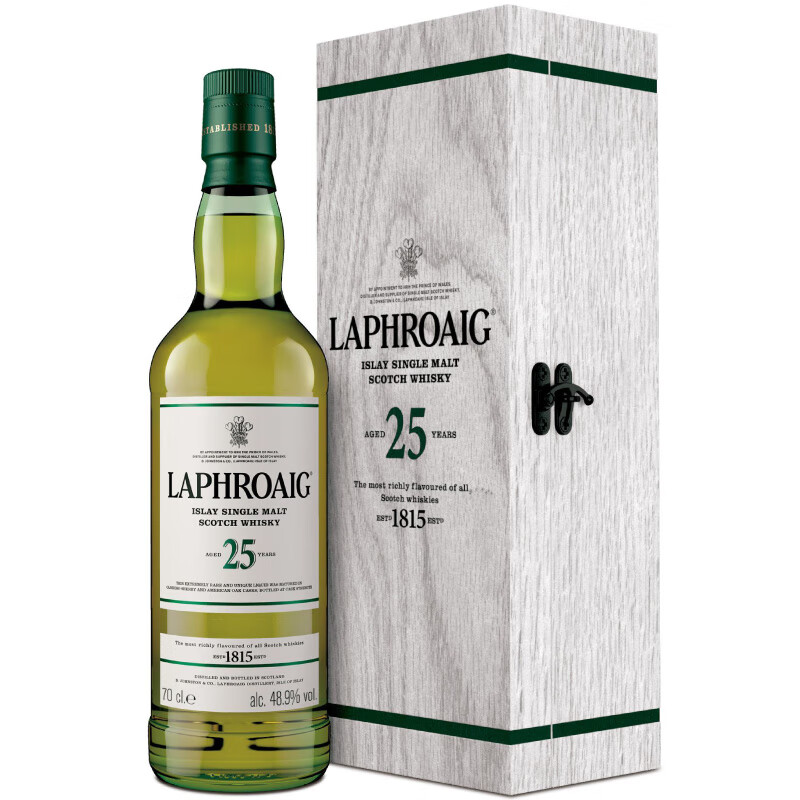 拉弗格（Laphroaig）利富25年 单一麦芽威士忌 700ml 英国进口洋酒 三得利 利富25年