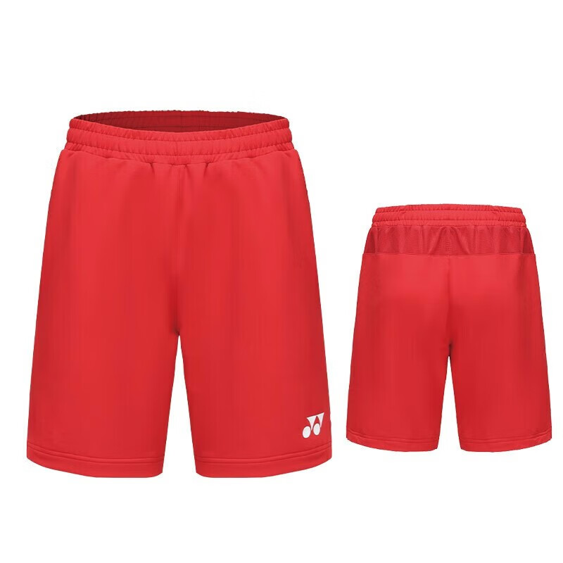 yonex 尤尼克斯羽毛球短裤男士运动短裤 15180红色 m