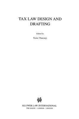 预订 Tax Law Design & Drafting