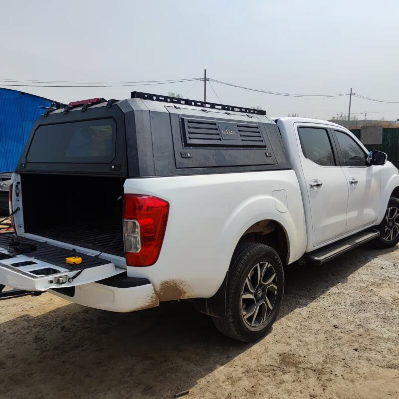 纳瓦拉锐骐六皮卡专用三开门锰钢后盖防雨棚车斗货箱盖承重500斤