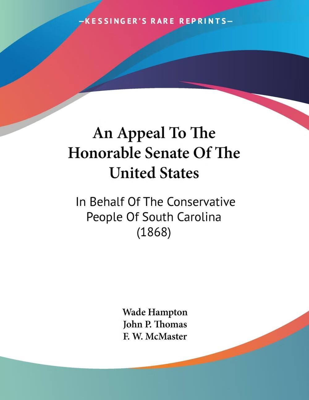【预售 按需印刷】an appeal to the honorable senate of the united