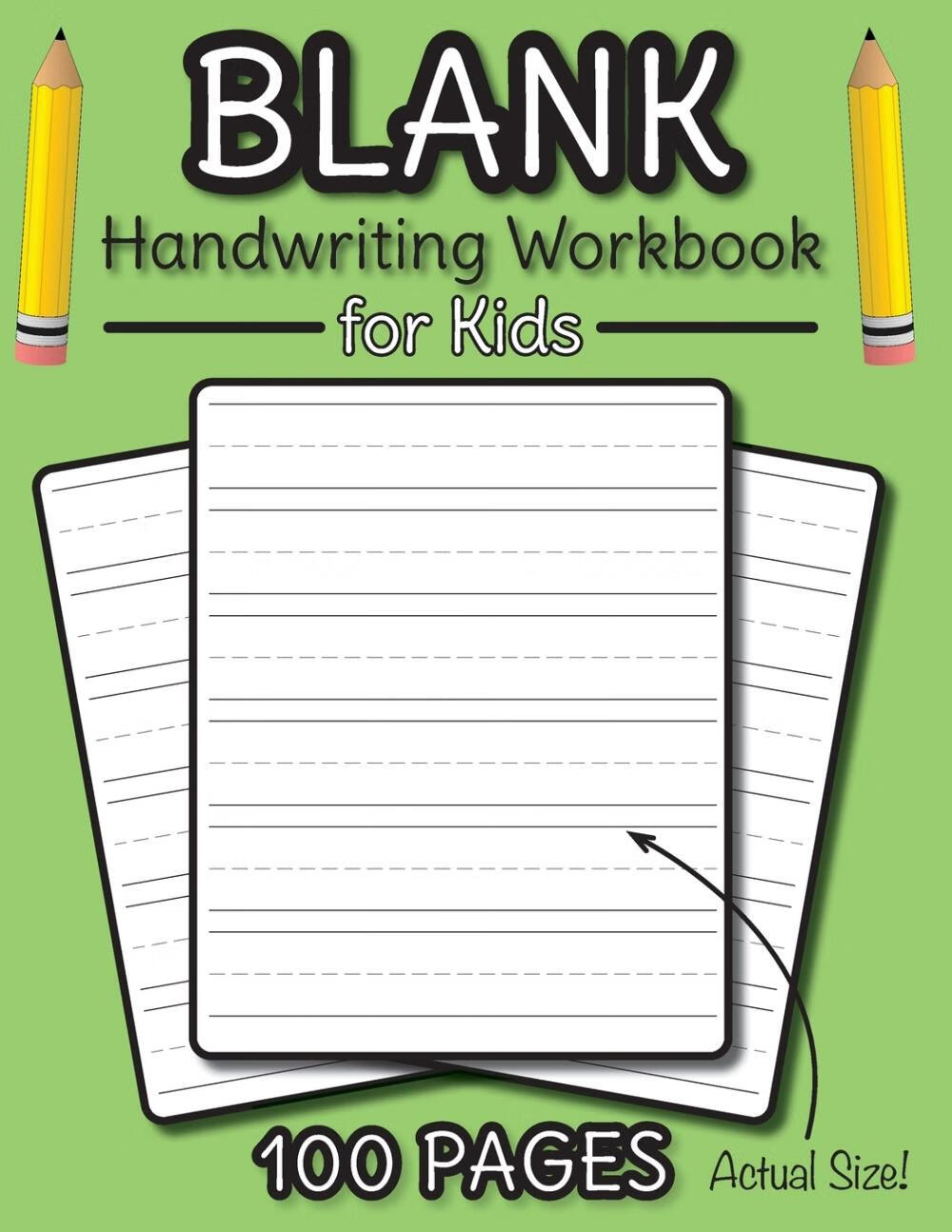 【预售 按需印刷】blank handwriting workbook for kids