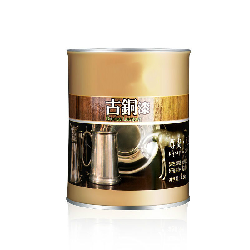 仁聚益古铜漆沐萱仿古漆拉丝黑漆古铜色漆黄铜漆青铜漆真铜漆仿铜油漆