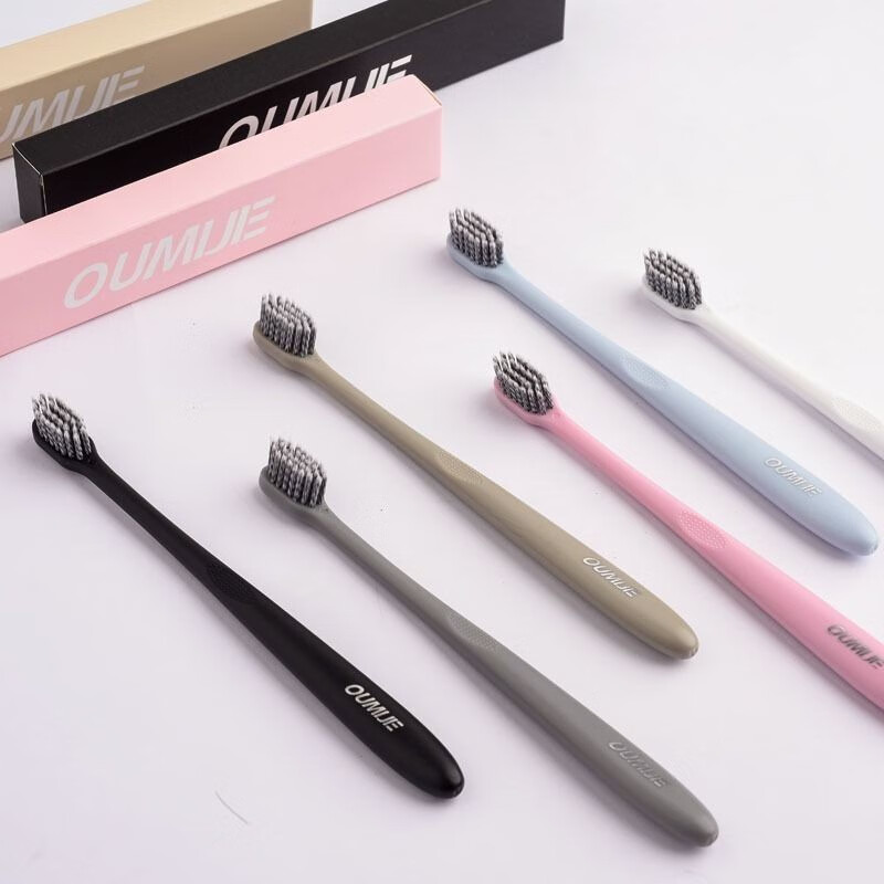 水裳云朵成人软毛牙刷男女情侣款窄刷头极简设计日系6只装小头牙刷 软毛 6支 独立包装