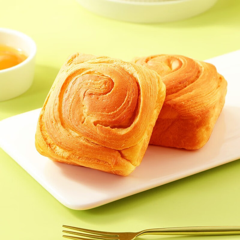 味滋源宅家追剧小点心零食 面包糕点干果孕妇休闲零食小吃 手撕酵母面包(500克) 1件