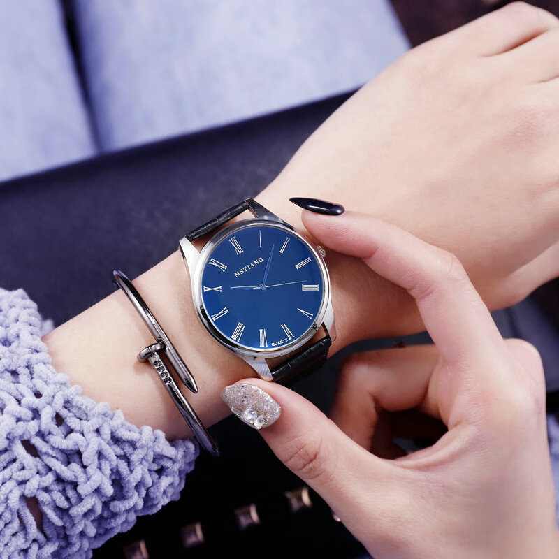 oruss小众手表男中学生韩版简约潮流休闲森系青少年情侣表自动机械 男