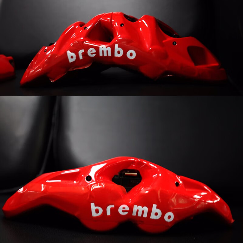 布雷博（Brembo）M8 8活塞 意大利进口 刹车卡钳 适用于路虎揽胜奔驰G宝马X等SUV 红色 后轮m4 380打孔碟（两个轮子）