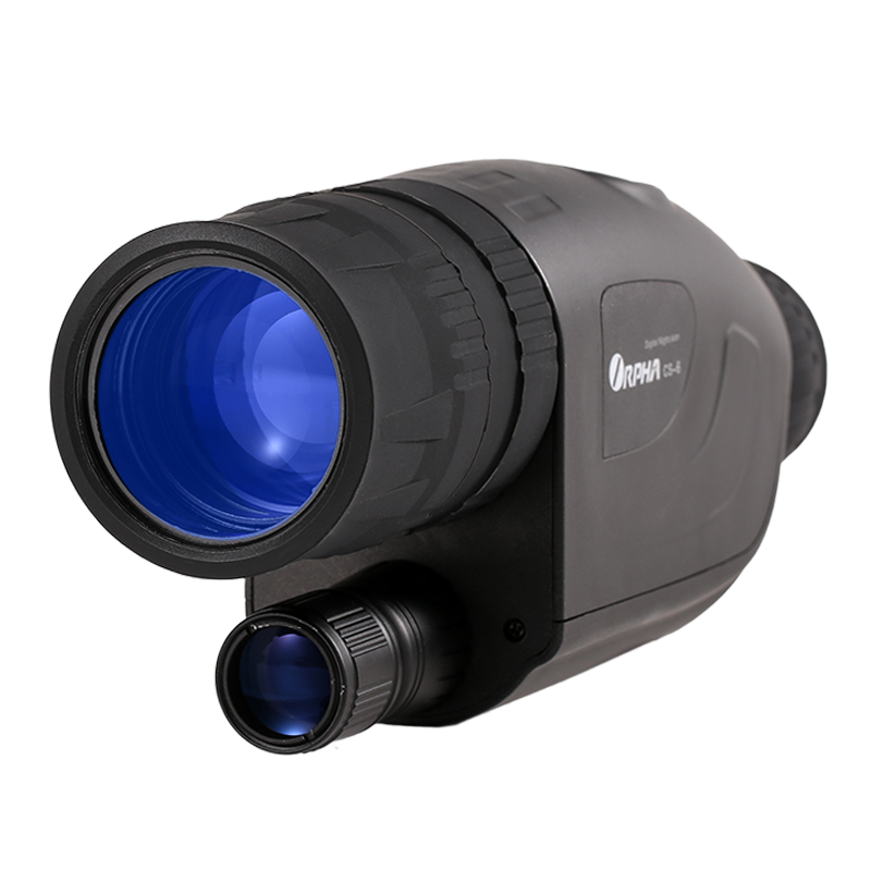 全新4代奥尔法（ORPHA）单筒数码红外夜视仪望远镜全黑记录仪看守巡逻高清摄录仪GPS定位日夜微光  CS-6+充电套装