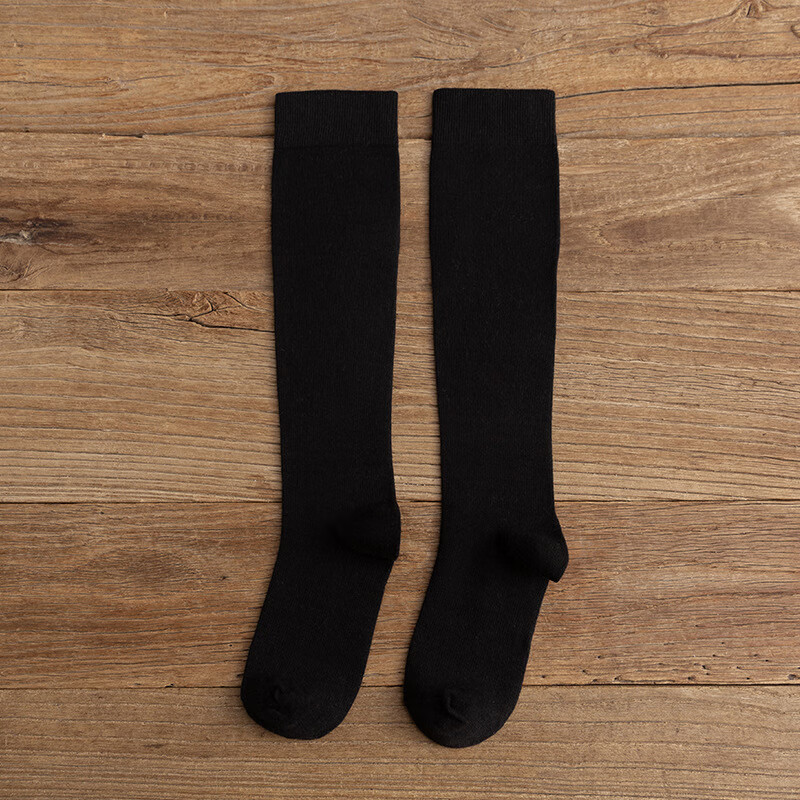 为眸过膝袜压力袜长袜女压力日系jk中筒潮长筒袜黑色小腿袜高筒秋冬女