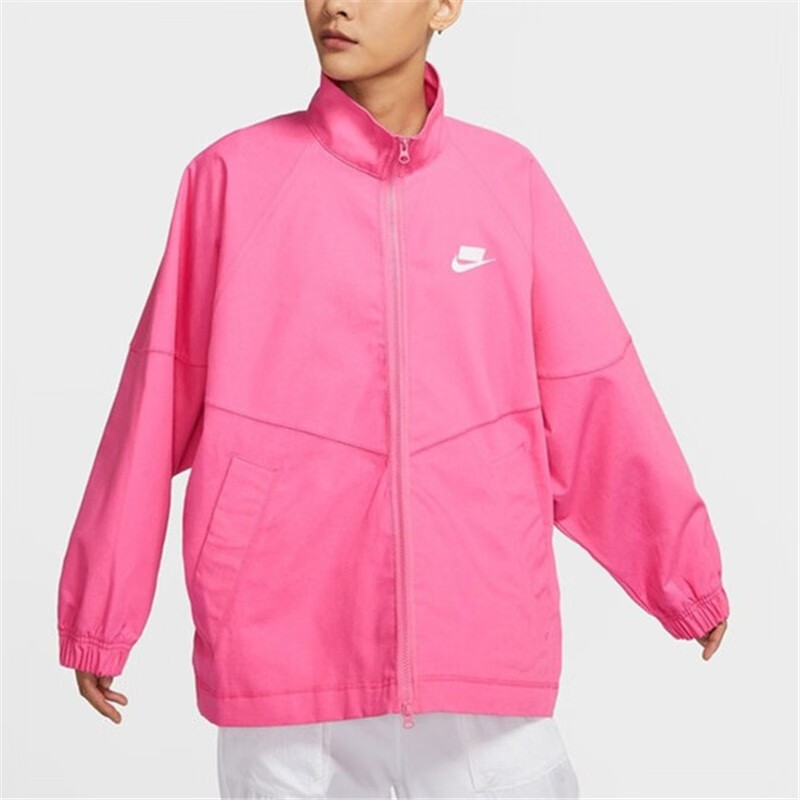 耐克(nike)外套女秋季新款nsw立领运动休闲防风梭织茄克 cz1425-072