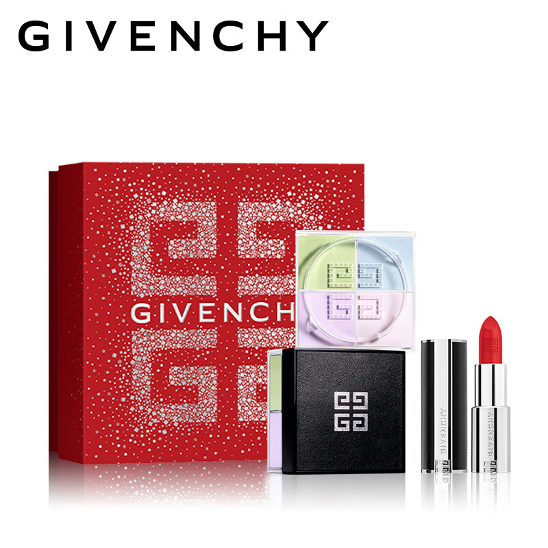 纪梵希（Givenchy）【直播】CNY限定锁色礼盒（散粉1号+小羊皮306）