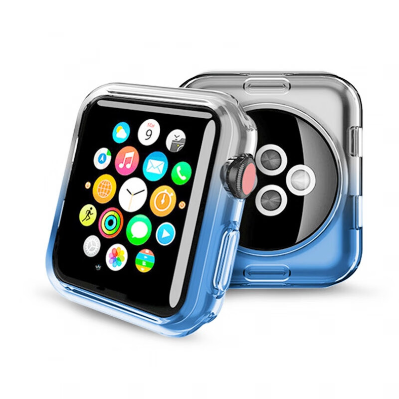 iphone watch,apple watch 6 适用apple watch4保护套苹果5代手表壳iphone watch3硅胶套iwatch3 2