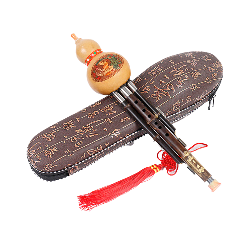 名森（Minsine）鳳尾紫竹三音葫蘆絲降b調(diào)初學(xué)者成人進(jìn)階專業(yè)演奏民族吹奏樂(lè)器