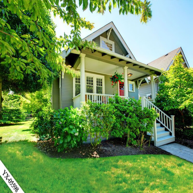 彩蝶凌直播间背景墙主播3d山水田园农村玉米房外景网红装饰背 yx