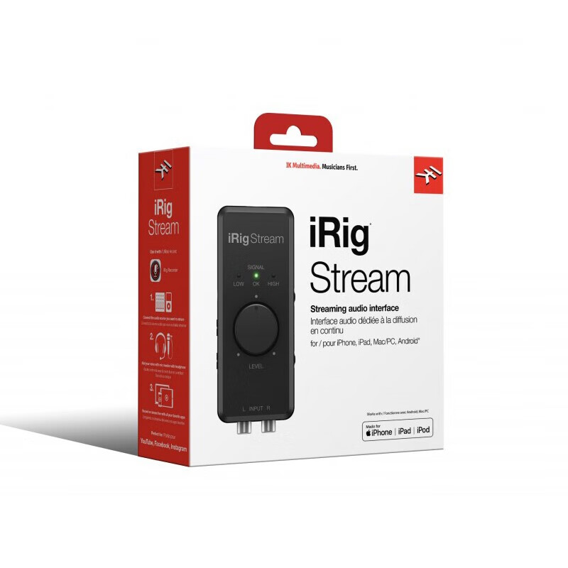 IK MULTIMEDIA iRig Stream网络直播K歌音频接口手机主播安卓主播USB转换器 Stream专业版主图5
