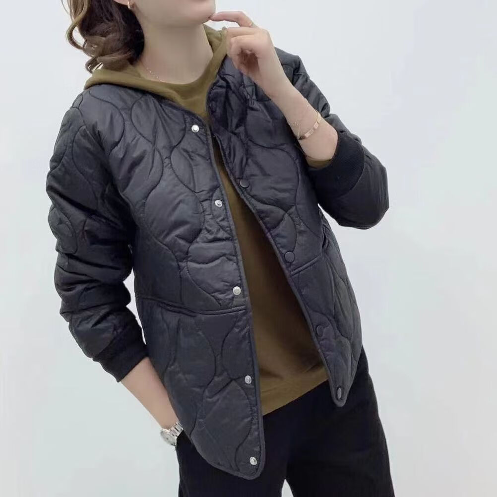 花陌田秋冬轻薄小棉衣女宽松显瘦减龄上衣时尚洋气开衫宽松棉服外套 黑色 菱形 XL建议125-150斤怎么样,好用不?