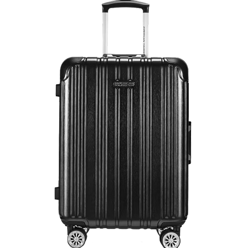 美旅箱包拉杆箱简约时尚男女行李箱超轻万向轮旅行箱20英寸 TV3拉丝炭黑色