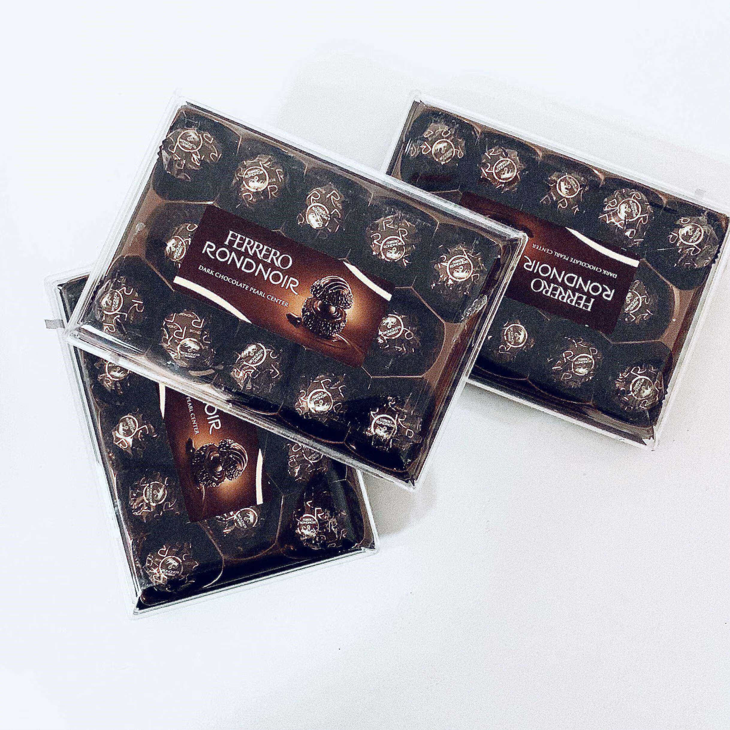 七小七现货德国进口rondnoir朗慕黑莎巧克力14颗礼盒装 新货520礼物 单盒14颗