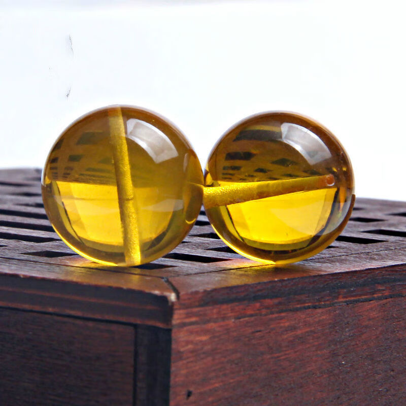 金珀散珠 4-20mm天然琥珀金黄色金珀圆珠三通隔珠5a级精选 图片色 4mm