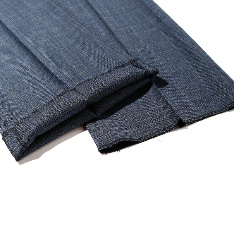 MAYOR男装Loro piana纯羊毛商务经典正装精品套装西服西裤 蓝灰色 165A (165/76A)