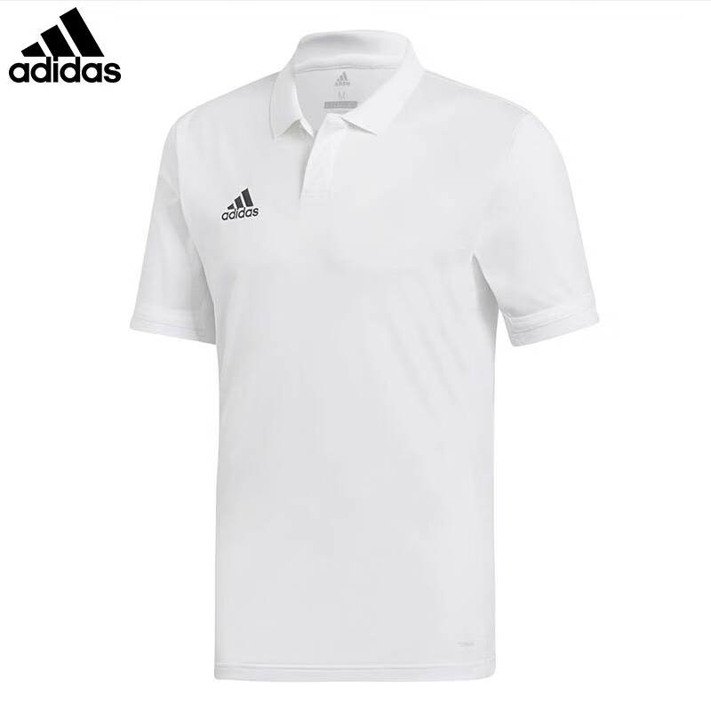 阿迪达斯（adidas）短袖polo衫男士透气吸汗速干高尔夫T恤新款男士运动训练网球服 白色 M