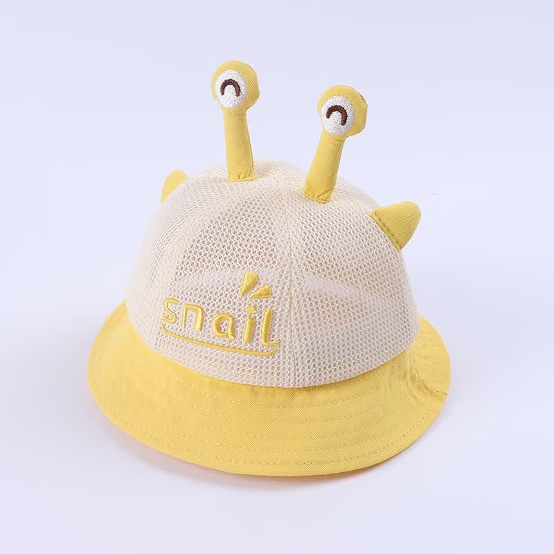 李晨曦(lichenxi)宝宝帽子夏款男童渔夫帽网眼超薄遮阳防晒婴幼儿可爱