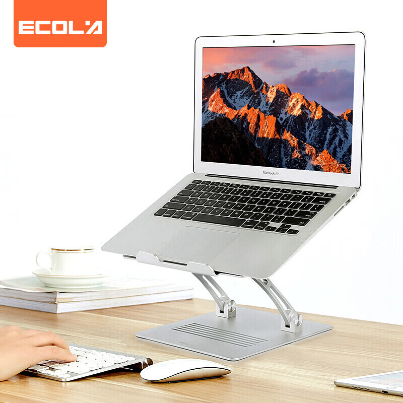 宜客莱（ECOLA）笔记本电脑支架  便携折叠增高架 ipad平板支架 电脑散热支架 可调节铝合金支架A30SV