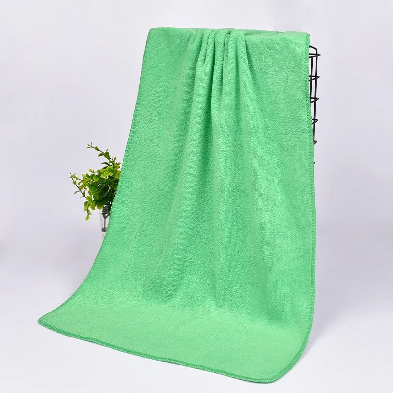 理发店专用毛巾发廊美发包头加厚干发巾吸水 加厚绿色 35x75cm