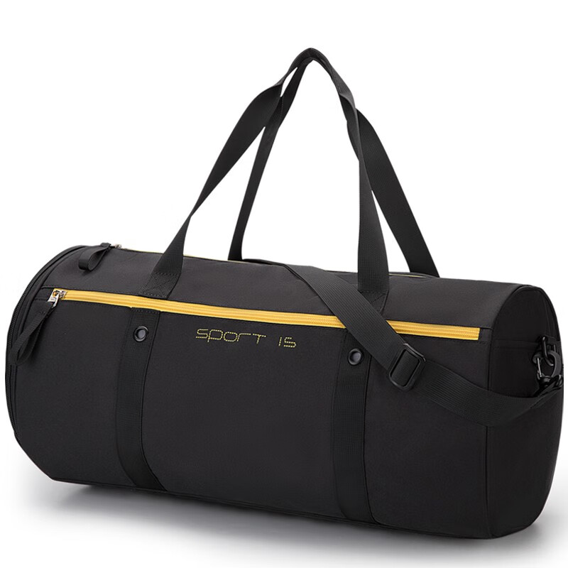 爱华仕（OIWAS）旅行袋 运动健身包男女 休闲行李袋短途旅游包大容量 5610黑色