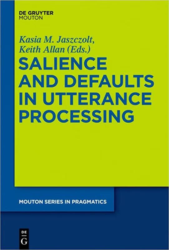 预订 salience and defaults in utterance processing