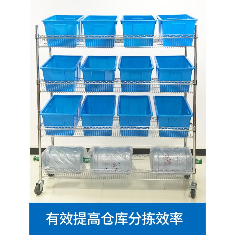 何健弓仓库拣货车电商配货车分拣车物流捡货车物料周转车多层手推车