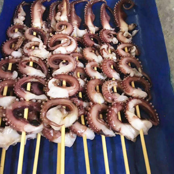 凤舞串新鲜生鲜海产冷冻章鱼串20串大章鱼足串铁板烧烤商用食材网红