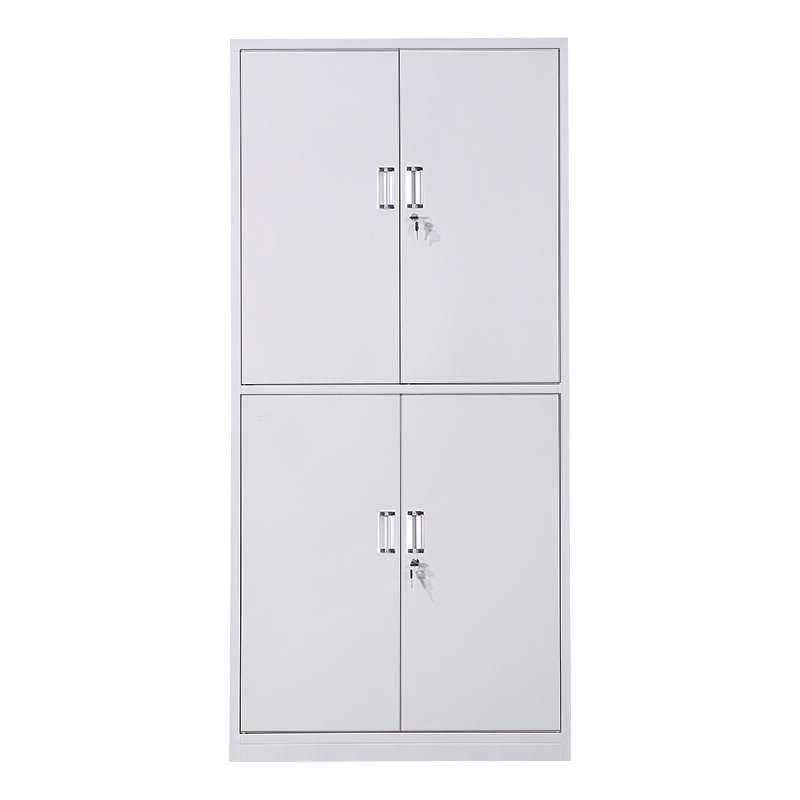 工来工往 文件柜铁皮柜子储物柜办公柜子档案柜资料柜通双节办公室柜带锁柜子2节凭证柜铁柜 通体双节柜