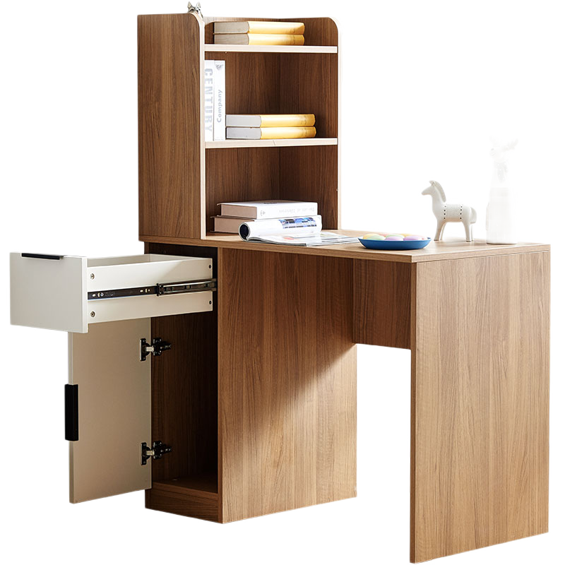 天坛家具 书桌 电脑桌家用学习书法桌写字台式办公家具简约书房精品家具 书桌+书架