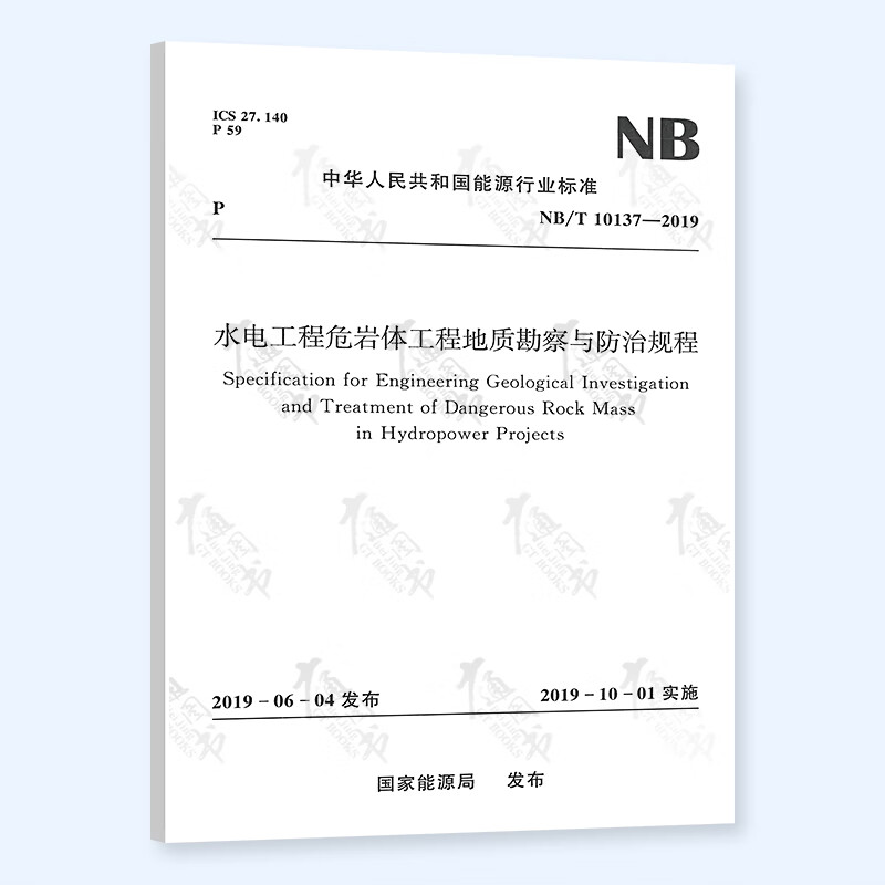 NB/T 10137-2019 水电工程