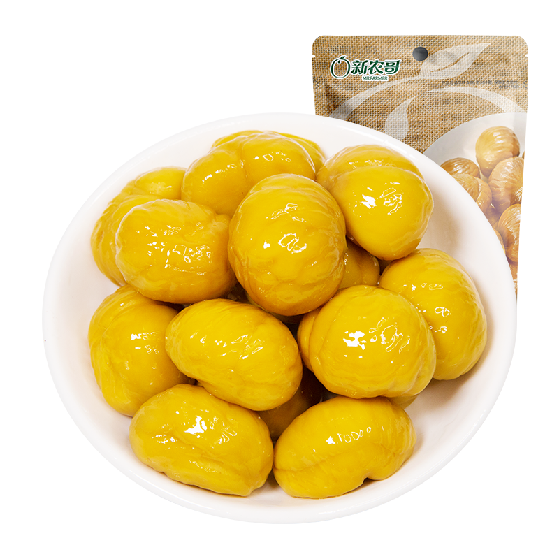 新農(nóng)哥新農(nóng)哥 板栗仁甘栗干果休閑零食栗子 即食板栗仁 板栗仁85g*5袋
